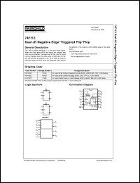 Click here to download 74F113 Datasheet