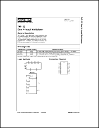 Click here to download 74F153 Datasheet