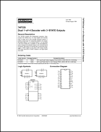 Click here to download 74F539 Datasheet