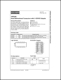 Click here to download 74FR245 Datasheet