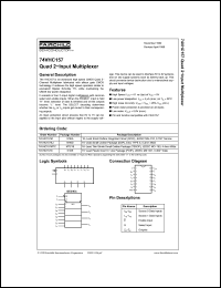 Click here to download 74VHC157 Datasheet