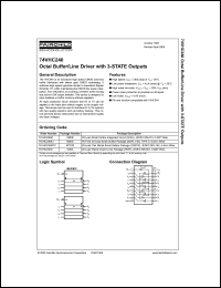 Click here to download 74VHC240 Datasheet