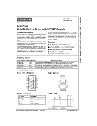 Click here to download 74VHC541 Datasheet