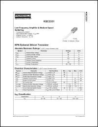 Click here to download KSC2331 Datasheet