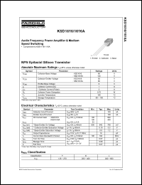 Click here to download KSD1616YTA Datasheet