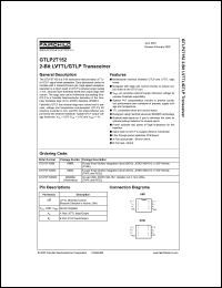Click here to download GTLP2T152MX Datasheet