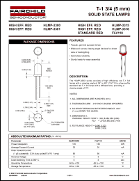 Click here to download HLMP-3301 Datasheet