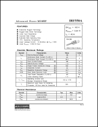 Click here to download IRF550 Datasheet