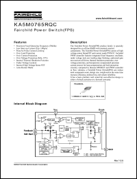 Click here to download KA5M0765RQCYDTU Datasheet