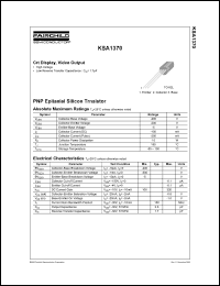 Click here to download KSA1370FTA Datasheet