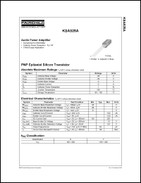 Click here to download KSA928A Datasheet