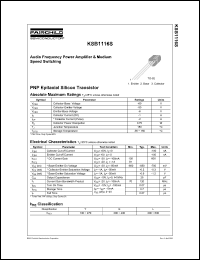 Click here to download KSB1116SYTA Datasheet