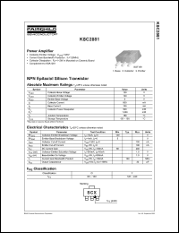 Click here to download KSC2881 Datasheet