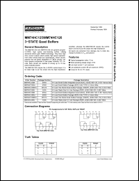 Click here to download MM74HC125 Datasheet