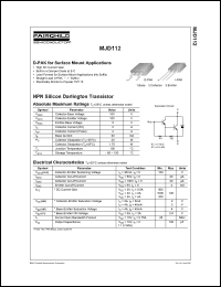 Click here to download MJD112 Datasheet