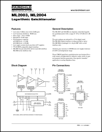 Click here to download ML2003 Datasheet