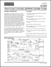 Click here to download ML4800CS Datasheet