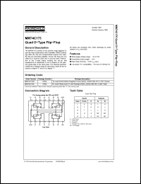 Click here to download MM74C175 Datasheet