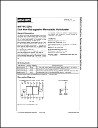 Click here to download MM74HC221A Datasheet