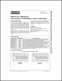 Click here to download MM74HC540 Datasheet