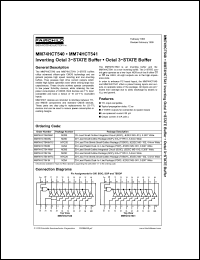 Click here to download MM74HCT540 Datasheet
