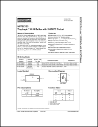Click here to download NC7SZ125M5X Datasheet
