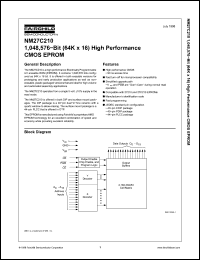 Click here to download NM27C210 Datasheet