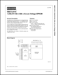 Click here to download NM27LV010 Datasheet