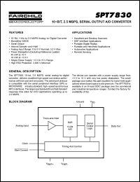 Click here to download SPT7830SCU Datasheet
