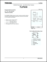 Click here to download TLP630 Datasheet