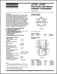 Click here to download UA739PC Datasheet