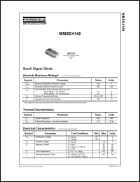 Click here to download MMSD4148_D87Z Datasheet