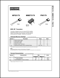 Click here to download MMBT5179_NL Datasheet
