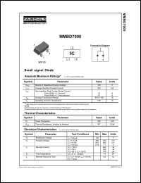 Click here to download MMBD7000_D87Z Datasheet