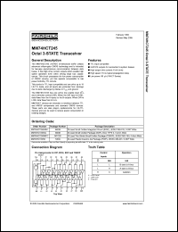 Click here to download MM74HCT245WMX_NL Datasheet