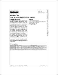 Click here to download MM74HCT164MX_NL Datasheet