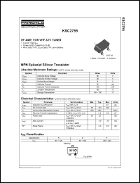 Click here to download KSC2755YMTF Datasheet