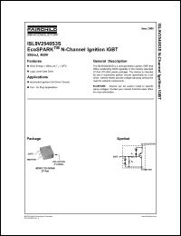 Click here to download ISL9V2540S3ST Datasheet