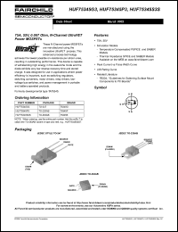 Click here to download HUF75345S3ST Datasheet