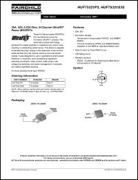 Click here to download HUF75321S3S Datasheet