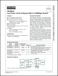 Click here to download FSUSB30 Datasheet