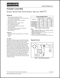 Click here to download FSDM1265 Datasheet