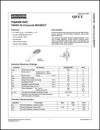 Click here to download FQA8N100 Datasheet