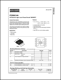 Click here to download FDS6614A_NL Datasheet