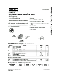Click here to download FDP8876 Datasheet