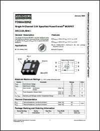 Click here to download FDMA430NZ Datasheet