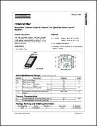 Click here to download FDM2509NZ Datasheet