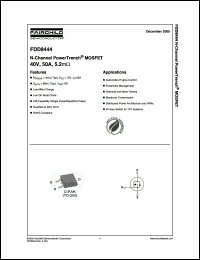 Click here to download FDD8444 Datasheet