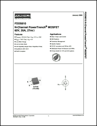 Click here to download FDD5810 Datasheet