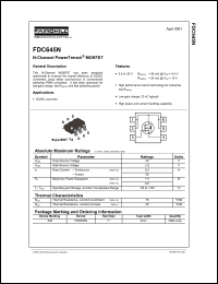 Click here to download FDC645N_NF073 Datasheet